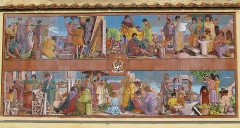 Mural in Amalfi Italy