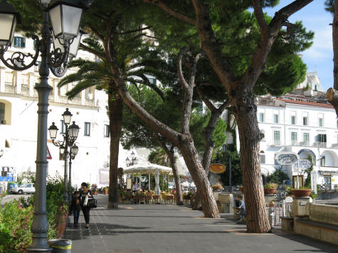 Seaside Promenade in Amalfi Italy